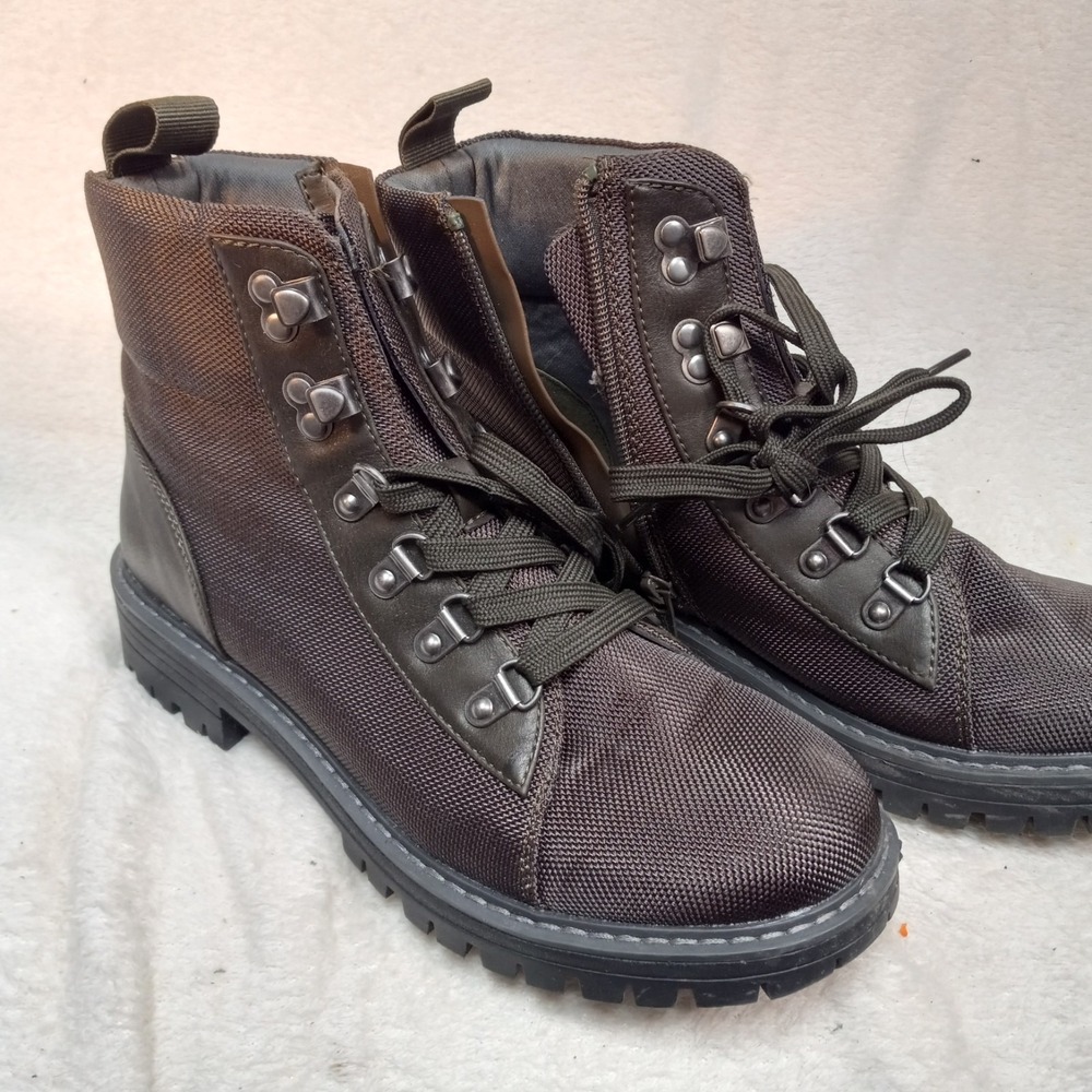 Cliffs by White Mountain Women’s Sz 8M Brown Fabric Maximal 6.5" Combat Boot